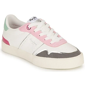 Image of Pepe jeans KENTON COOL G girls&#039;s Children&#039;s Shoes (Trainers) in White