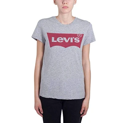 Image of Levi&#039;s THE Perfect Print Tshirt, Women&#039;s, Size: XS, Grey