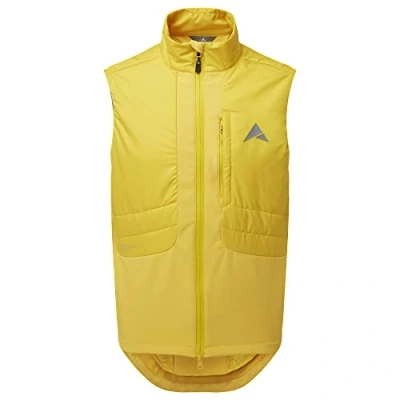 Image of Altura Mens Esker Dune Water Repellent Insulated Windproof Mountain Bike Gilet Mustard Medium