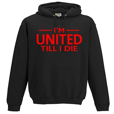 Image of Amelia Gould Apparel United Till I DIE Premium Mens Hoodie Large Black
