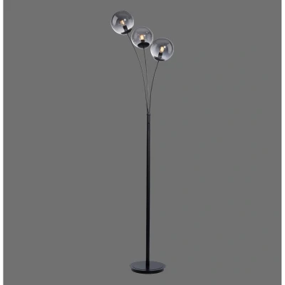 Image of JUST LIGHT. Big Widow floor lamp with three glass shades