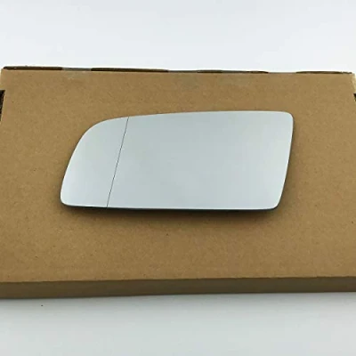 Image of Fits BMW 5 Series, For 2003 to 2009 Wide Angle Wing Mirror Glass LEFT HAND (UK Passenger Side)