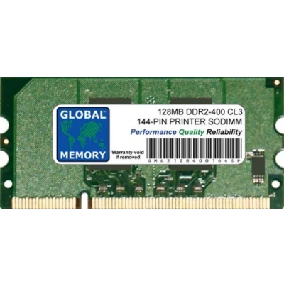 Image of 128MB 144 PIN DDR2 SODIMM MEMORY RAM COMPATIBLE WITH PRINTERS (CC414A, CLP MEM201, CB422A, MDDR2 128)