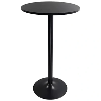 Image of KKTONER Round Bar Table 60CM Top for Cocktail Pub Dining Bistro (106CM H)