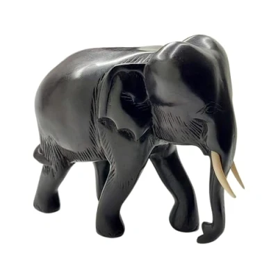 Image of VIE Naturals Resin Figurine, 10&quot; Elephant, Multicolor, One Size