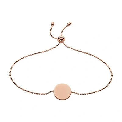 Image of Fossil Bracelet for Women , 245mm Inner Circumference Rose Gold Stainless Steel Bracelet, JOF00461791