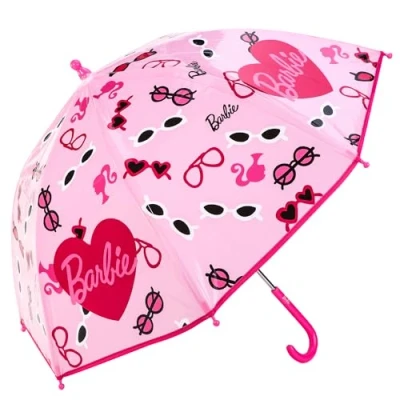 Image of Cerdá Barbie Dome Umbrella for Kids Childrens Boys Girls Brolly with Safety Opening