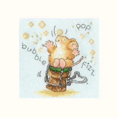 Image of Bothy Threads Cross Stitch Greetings Card Kit Time to Celebrate!