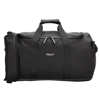 Image of Beagles Original Waterproof Travel Bag with Shoulder Strap and Convertable Rucksack 49cmx32xcmx32xcm (Black)