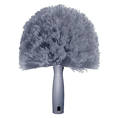 Image of UNGER Spider Web &amp; Cobweb Duster Brush Internal or External Fits Telescopic Poles Cleaning Equipment, Grey, UNGCOBW0