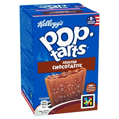 Image of Kellogg&#039;s Pop Tarts Frosted Choctastic Toaster Pastries Box, 8 x 48g