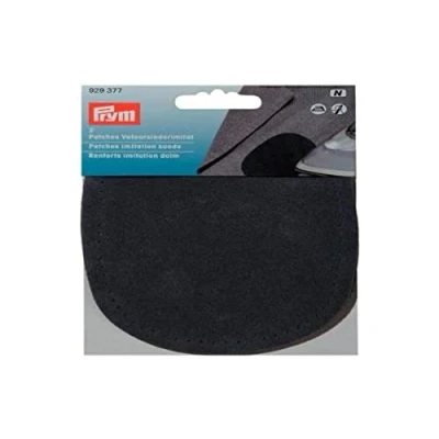 Image of Prym Patches Imitation Suede for Ironing/Sewing on 14x10 cm Denim Blue