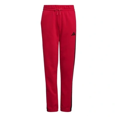 Image of adidas Unisex Kids Essentials 3 Stripes Pants, Pure Ruby/Black, 11 12 Years