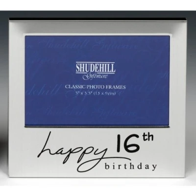 Image of 5&quot; x 3.5&quot; Happy 16th Birthday Photo Frame Gift Present 72416