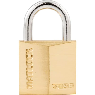 Image of Matlock 30 x 15mm Shackle Solid Brass Padlock