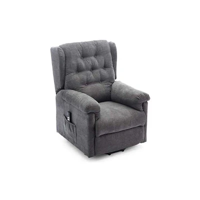 Image of More4Homes BARNSLEY DUAL MOTOR ELECTRIC RISE RECLINER FABRIC ARMCHAIR LIFT RISER CHAIR (Charcoal)