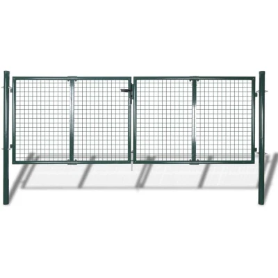 Image of vidaXL Garden Mesh Gate Fence Door Wall Grille 289 x 75 cm / 306 125