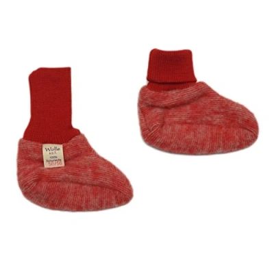 Image of Cosilana, Baby Fleece Booties, 60% Wool (Organic), 40% Cotton (Organic) (Non Slip Soles for Sizes EU 62/68 and Up)