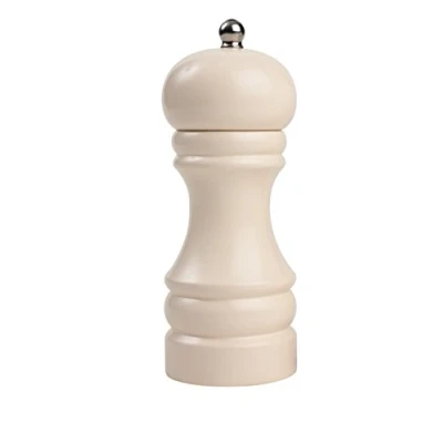 Image of T&amp;G Classic Capstan Hevea Pepper Mill with Gloss Finish, 15 cm, Cream