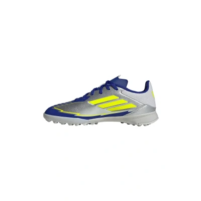 Image of adidas Performance League TF Messi Astro turf trainers for kids, Size: 2, Silbergelb Textile/synthetics