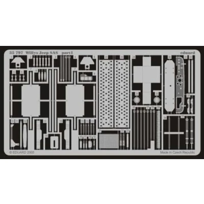 Image of Eduard Accessories 35797 Model Building Willys Jeep SAS for Tamiya kit