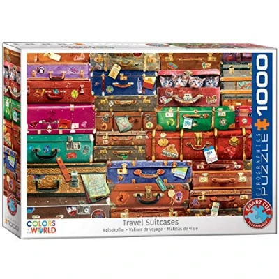 Image of Eurographics 6000 5468 Travel Suitcases Puzzle, Various, 48 x 68 cm