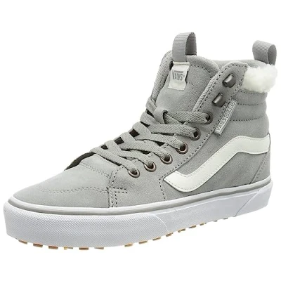 Image of Vans Women&#039;s WM Filmore Hi VansGuard Sneaker, (Suede) Drizzle/White, 4 UK