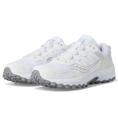 Image of Saucony GRID PEAK Unisex Trainers, Size: 7.5, White Textile