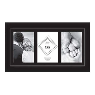 Image of Tallon Photo Frames Black 3 Apperture 4&#039;&#039;x 6&#039;&#039;