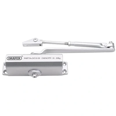 Image of Draper Adjustable Automatic Door Closer for Doors Between 15kg and 30kg