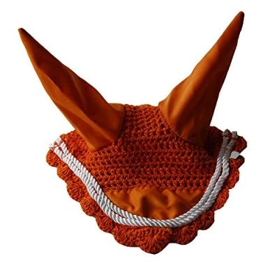 Image of Rhinegold Fly Veil/Noise Muffler Cob Tangerine