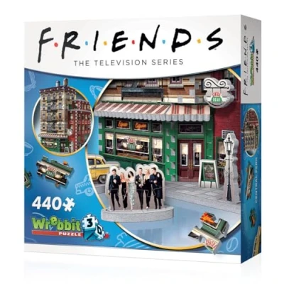 Image of Wrebbit3D Friends: Central Perk Café (440pc) 3D Puzzle Ages 14+