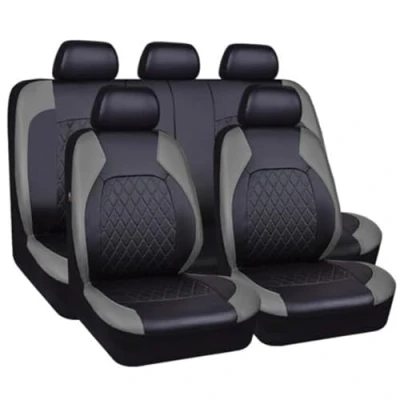 Image of ZAPORA Car Seat Cover Full Sets, for Dacia Sandero Stepway 3.Gen 2.Gen 2012 2023 9 Pcs Set Surround Leather Waterproof NonSlip Front Rear Protectors Interior Accessories,B