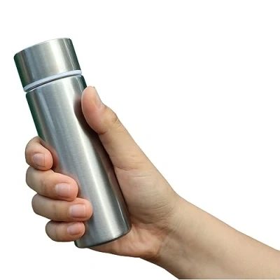 Image of 150ml Mini Cute Coffee Vacuum Small flasks Capacity Portable Stainless Steel Travel Drink Water Bottle Insulated Cup (Silver)