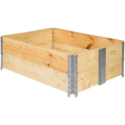 Image of TecTake Raised vegetable garden bed frame foldable planter grow gardening 120x80x19cm different quantities (2x no. 402271)