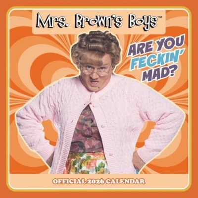 Image of 2026 CALENDAR MRS BROWN&#039;S BOYS MONTH TO VIEW SQUARE WALL OFFICIAL PRODUCT