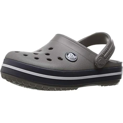 Image of Crocs Unisex Kids Crocband Clog Clogs , Smoke Navy 4 UK Child