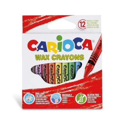 Image of Carioca Washable Wax Crayon (Pack of 12), C4742365