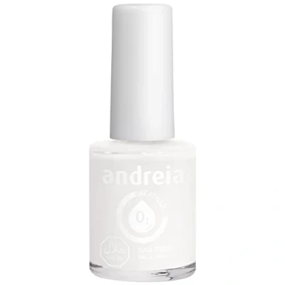 Image of Andreia Halal Breathable Nail Polish Water Permeable Glossy Vegan and Cruelty Free B20 Pearl White Shades of Clear Blue 10.5 ml