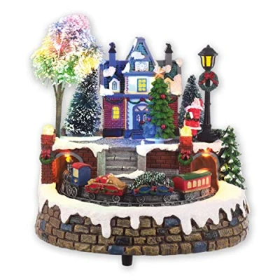 Image of Christmas Workshop Musical LED Village Decoration