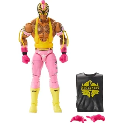 Image of Mattel WWE Rey Mysterio Top Picks Elite Collection Action Figure, Articulation &amp; Life Like Detail, Interchangeable Accessories, 6 in
