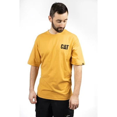 Image of Caterpillar Trademark Tee Mustard Medium MustardMediumMustard Shirts &amp; Tops Men&#039;s