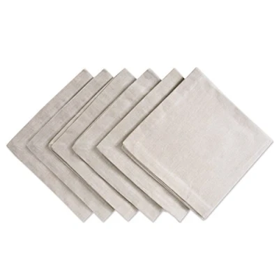 Image of DII Chambray Kitchen, Tabletop Collection, Natural, Napkin Set