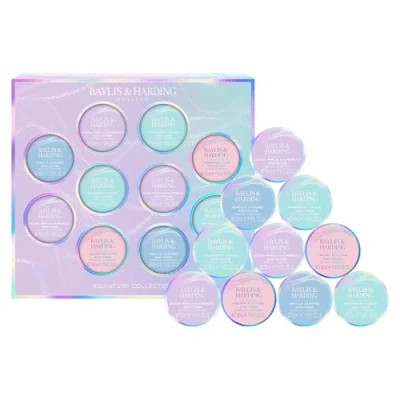 Image of Baylis &amp; Harding Jojoba, Vanilla Almond Oil Body Scrub Butter Discovery Gift Set Vegan Friendly (Pack of 1)