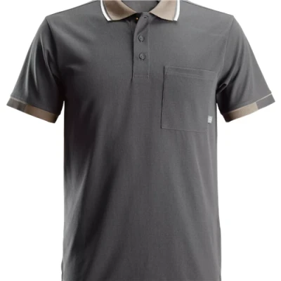 Image of Snickers AllroundWork 37.5® Short Sleeve Polo Shirt Steel Grey XXXL
