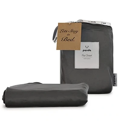 Image of 100% Bamboo Flat Sheet (Urban Grey, UK King)