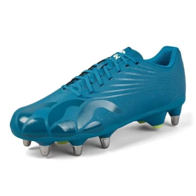 Image of Canterbury Unisex&#039;s Stamped Grndbrk Team Boots, Lagoon/Sunny Lime/Spray, 12. UK