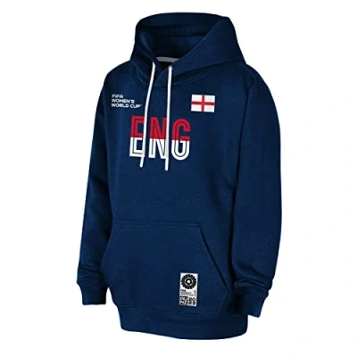 Image of FIFA Official 2023 Women&#039;s Football World Cup Adult Team Hoodie, England, Navy, X Large