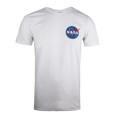 Image of Nasa Men&#039;s CORE Logo T Shirt, White (White White), XX (Size:XX Large)