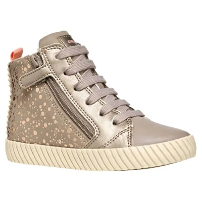 Image of Geox J MIRROLESS Girl A Sneaker, Beige, 5 UK Child